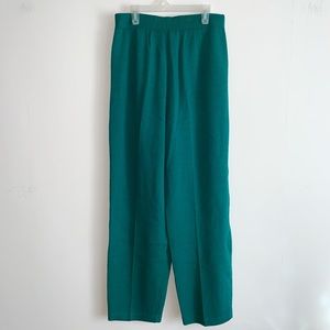 St. John by Marie Gray green Santana knit pants